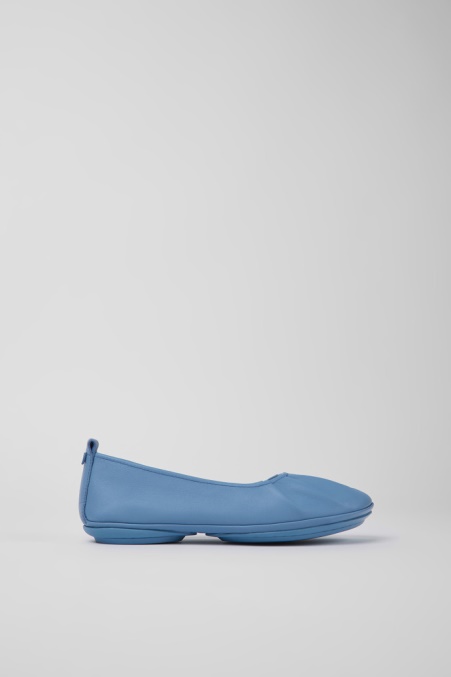 Camper De Design Rechts Blaue Lederballerinas Für Damen