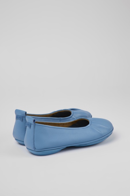 Camper De Design Rechts Blaue Lederballerinas Für Damen