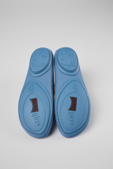 Camper De Design Rechts Blaue Lederballerinas Für Damen