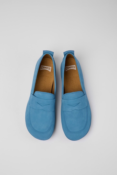 Design Rechts Blau Nubuk Schuhe Damen Camper De