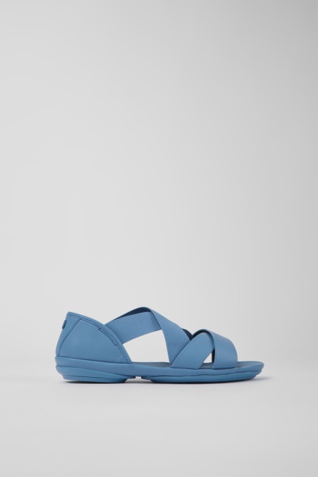 Camper De Right Blaue Ledersandalen Für Damen Neu Eingetroffen
