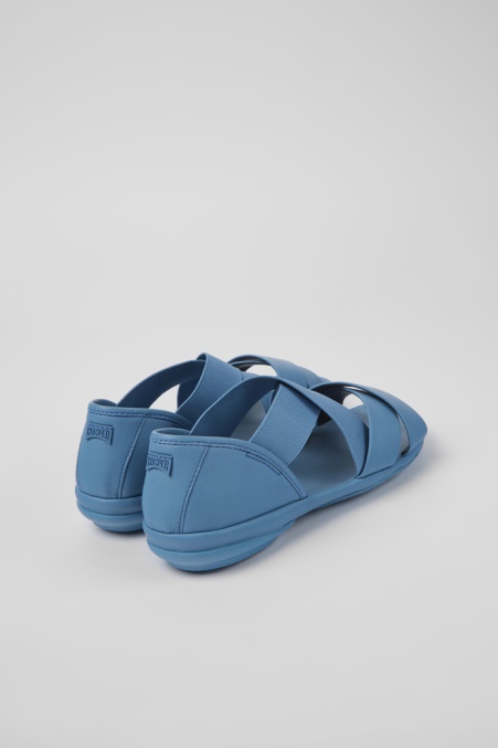 Camper De Right Blaue Ledersandalen Für Damen Neu Eingetroffen