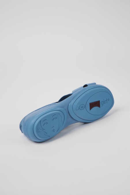 Camper De Right Blaue Ledersandalen Für Damen Neu Eingetroffen