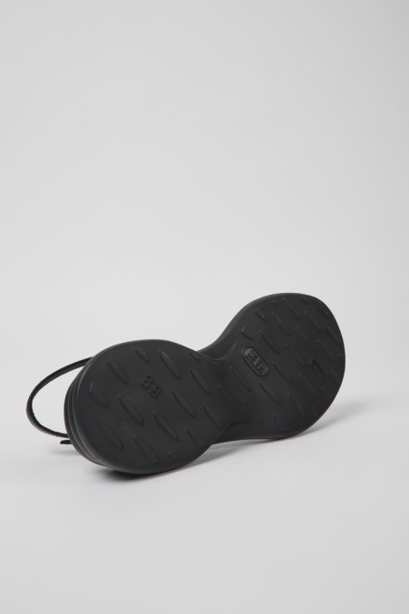 Camper De Spiro Schwarze Ledersandalen Für Damen Neu Eingetroffen