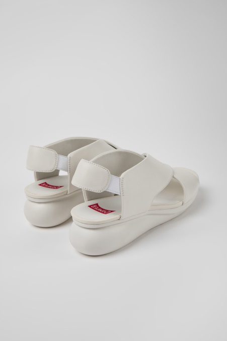 Ballonsandalen Aus Weißem Leder Für Damen Camper De Neu Eingetroffen