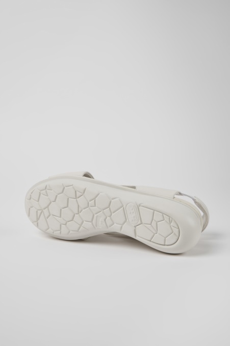 Ballonsandalen Aus Weißem Leder Für Damen Camper De Neu Eingetroffen