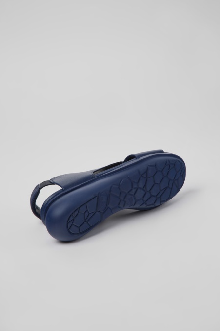 Exklusive Camper De Balloon Blaue Ledersandalen Für Damen