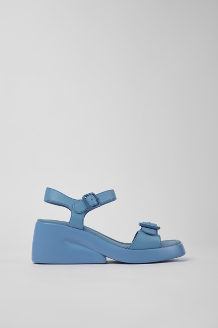 Kaah Blaue Ledersandalen Für Damen Exklusiv Camper De