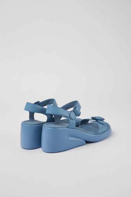 Kaah Blaue Ledersandalen Für Damen Exklusiv Camper De
