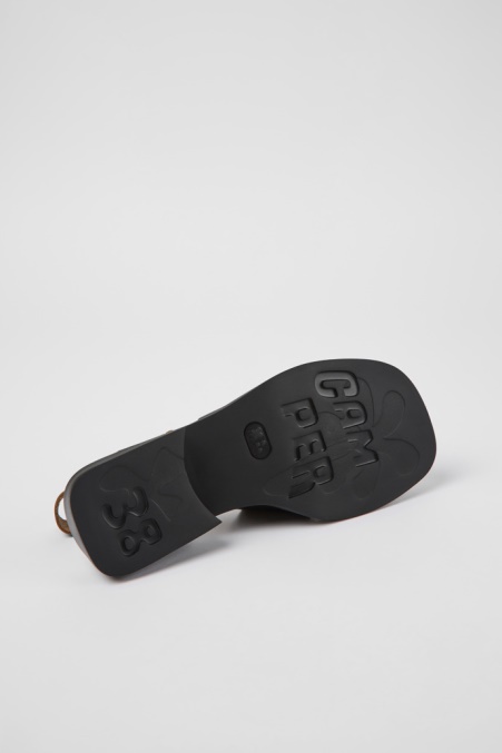 Design Dana Schwarze Ledersandalen Für Damen Camper De