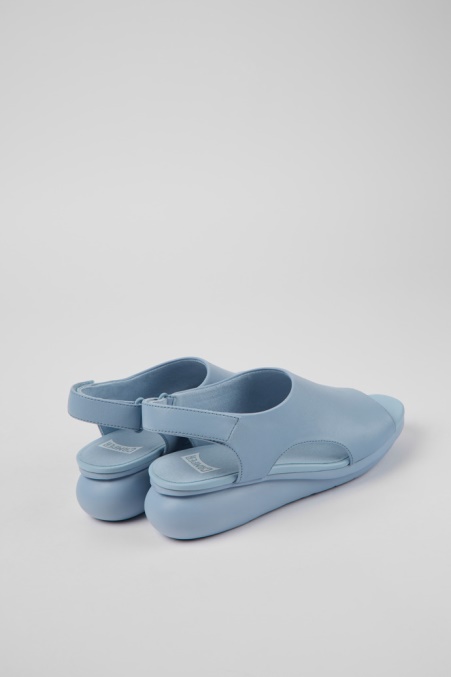 Camper De Design Balloon Sandalen Aus Hellblauem Leder Für Damen