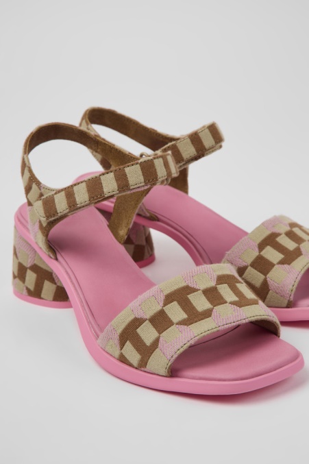 Camper De Design Kiara Mehrfarbige Sandalen Aus Bio-baumwolle Für Damen