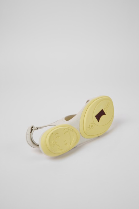 Exclusive Camper De Right Weiße Ledersandalen Für Damen