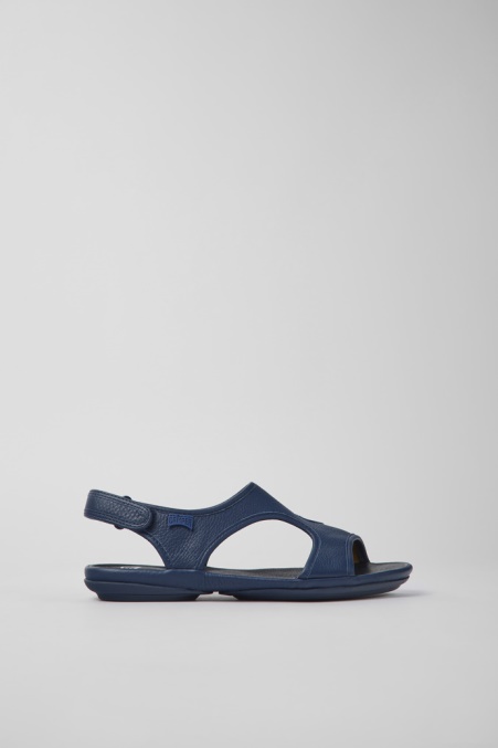 Rechts Dunkelblaue Ledersandalen Für Damen Camper De Neu Eingetroffen