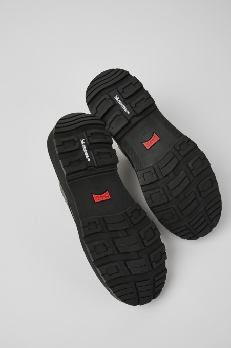 Exklusive Camper De Brutus Trek Michelin Schwarze Lederschuhe Für Damen