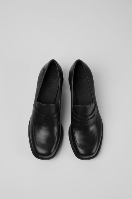 Design Kiara Schwarze Lederschuhe Camper De