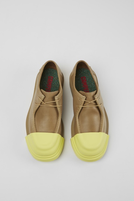 Junction Beige Lederschuhe Für Damen Camper De New Arrivals