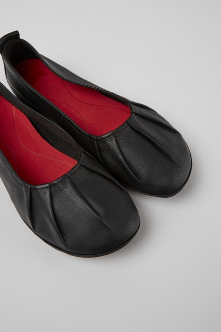 Camper De Right Ballerinas Aus Schwarzem Leder Für Damen Neu Eingetroffen
