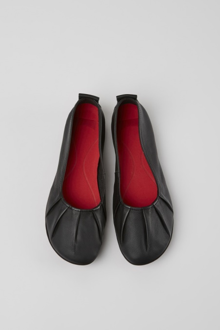 Camper De Right Ballerinas Aus Schwarzem Leder Für Damen Neu Eingetroffen