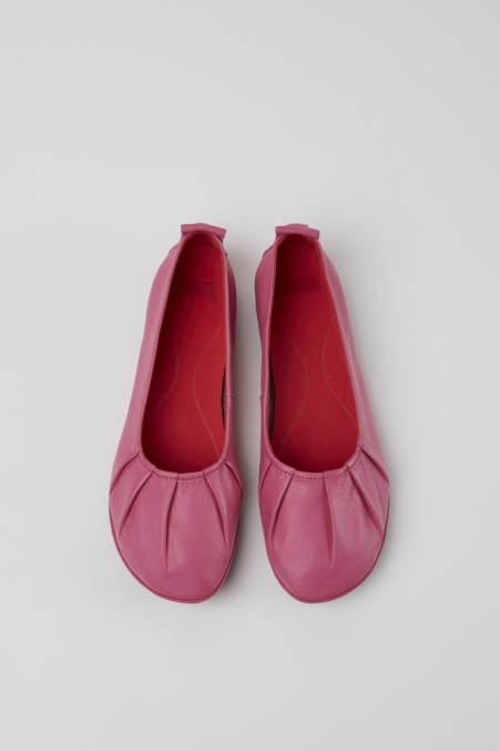 Rechts Rosa Leder Ballerinas Für Damen Camper De Neu Eingetroffen