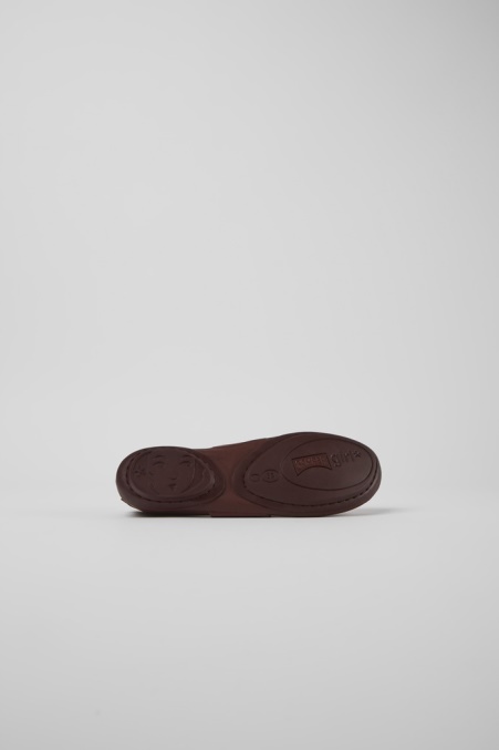 Camper De Design Right Weinrote Lederballerinas Für Damen