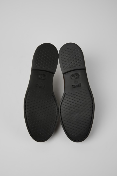 Camper De Design Iman Dunkelbraune Lederschuhe Für Damen