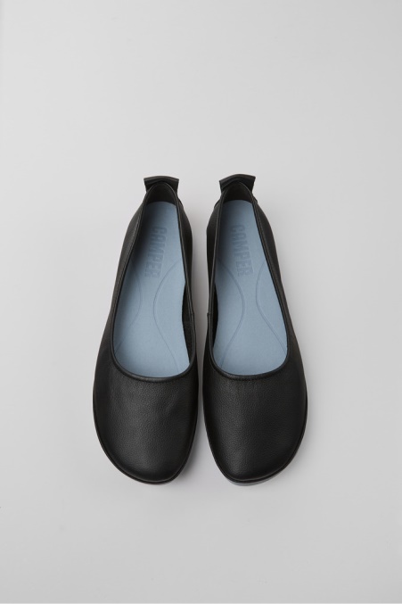 Exklusive Camper De Rechts Schwarze Lederschuhe Für Damen