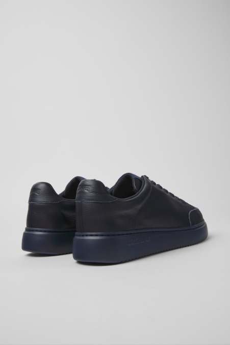 Runner K21 Blaue Ledersneaker Für Herren Camper De Neu Eingetroffen