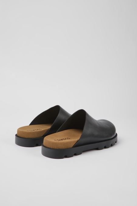 Brutus Sandale Schwarz Lederclogs Für Herren Exklusiv Camper De