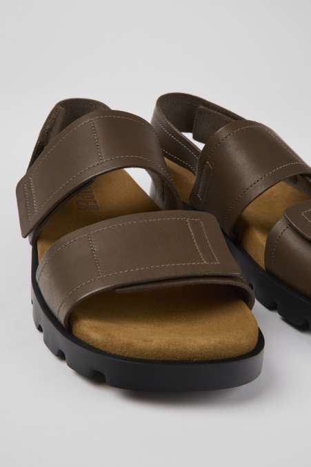 Brutus Sandale Braune Ledersandalen Für Herren Camper De Neu Eingetroffen