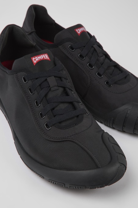 Camper De Path Schwarze Textilsneaker Für Herren Neu Eingetroffen