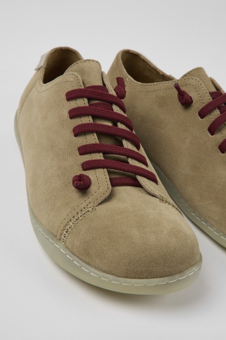 Camper De Peu Beige Nubukschuhe Für Herren Neu Eingetroffen