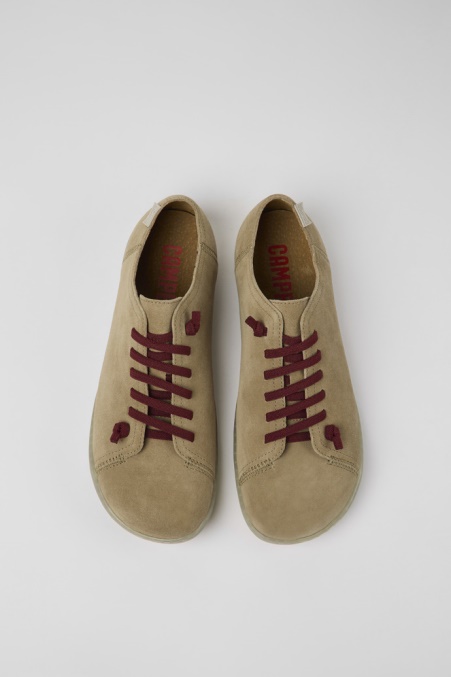 Camper De Peu Beige Nubukschuhe Für Herren Neu Eingetroffen
