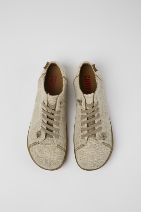 Peu Beige Textilschuhe Für Herren Exklusiv Camper De