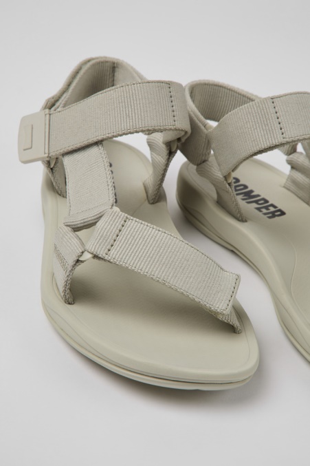 Camper De Match Graue Textilsandalen Für Herren Neu Eingetroffen