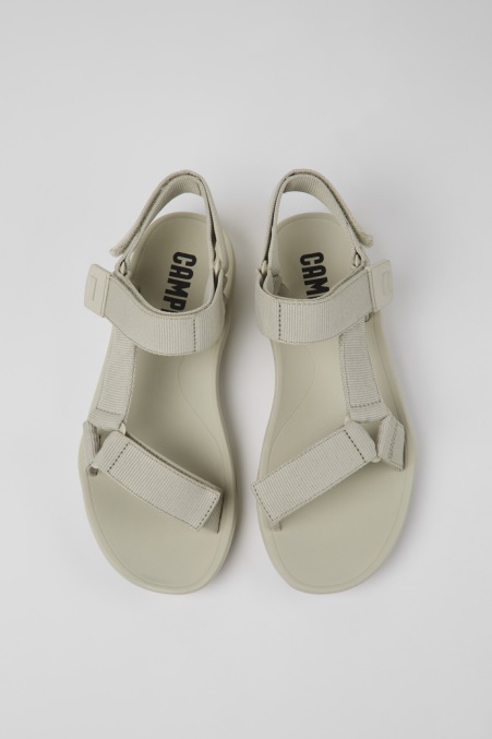 Camper De Match Graue Textilsandalen Für Herren Neu Eingetroffen