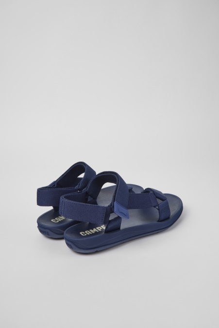 Camper De Design Match Blaue Textilsandalen Für Herren