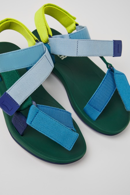 Camper De Design Match Mehrfarbige Textilsandalen Für Herren