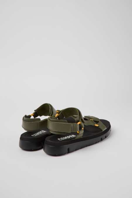 Oruga Grüne Ledersandalen Für Herren Camper De Neu Eingetroffen