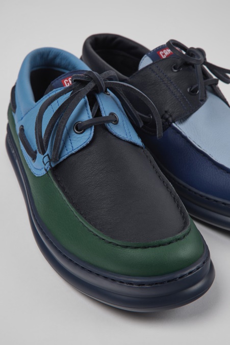 Exklusive Camper De Twins Mehrfarbige Ledersneaker Für Herren