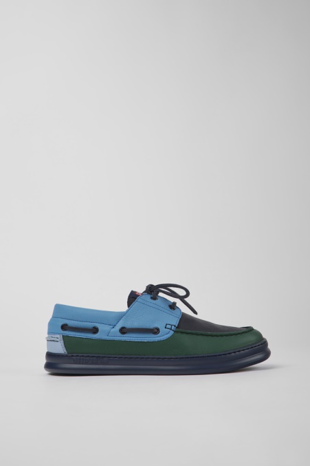 Exklusive Camper De Twins Mehrfarbige Ledersneaker Für Herren