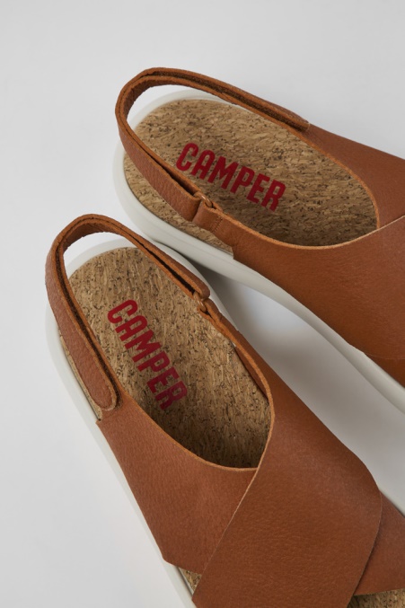 Pelotas Flota Braune Und Weiße Ledersandalen Für Herren Camper De Neu Eingetroffen