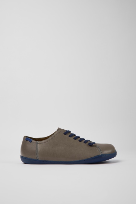 Design Peu Graue Lederschuhe Herren Camper De