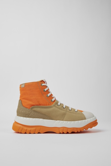 Camper De Design Teix Orange Und Beige Stiefeletten Für Herren