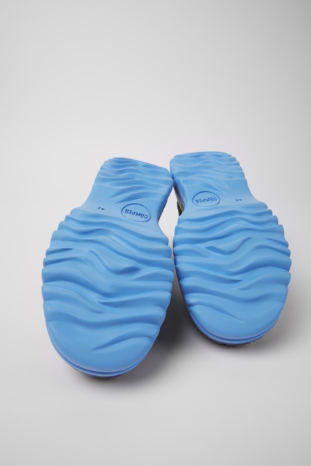 Exklusive Camper De Teix Grüne Recycelte Textil- Und Nubukschuhe Für Herren