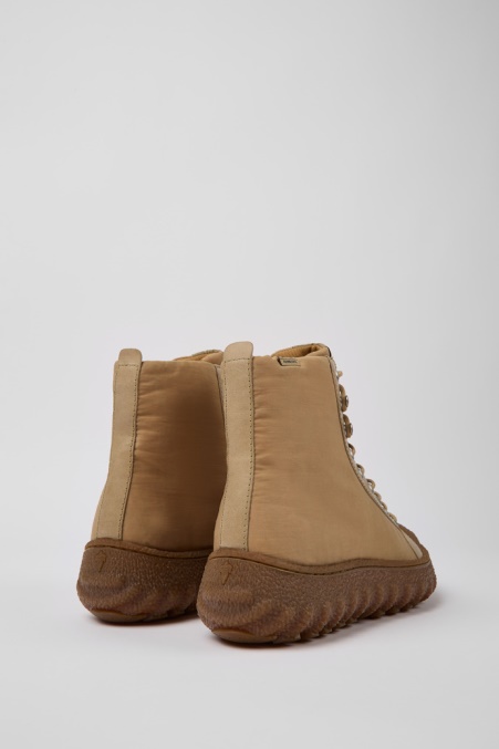 Bodenbeige Stiefeletten Aus Textil Und Leder Für Herren Camper De Neu Eingetroffen