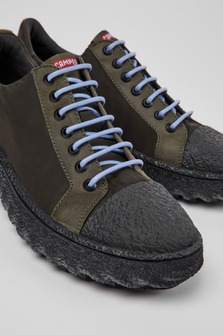 Bodengrüne Textil- Und Nubukschuhe Für Herren Exklusiv Camper De