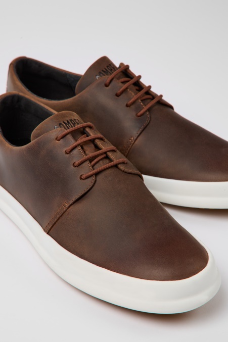 Camper De Design Chasis Braune Lederschuhe Für Herren
