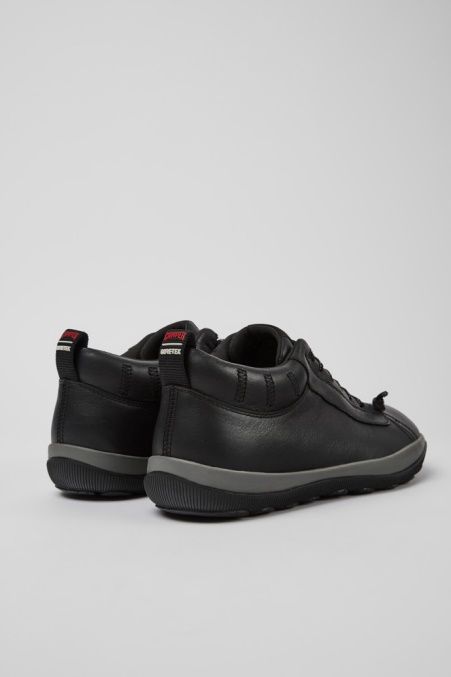 Camper De Design Peu Pista Gore-tex Schwarze Lederschuhe Für Herren
