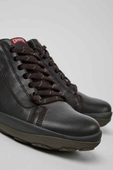 Design Peu Pista Gore-tex Braune Lederschuhe Herren Camper De